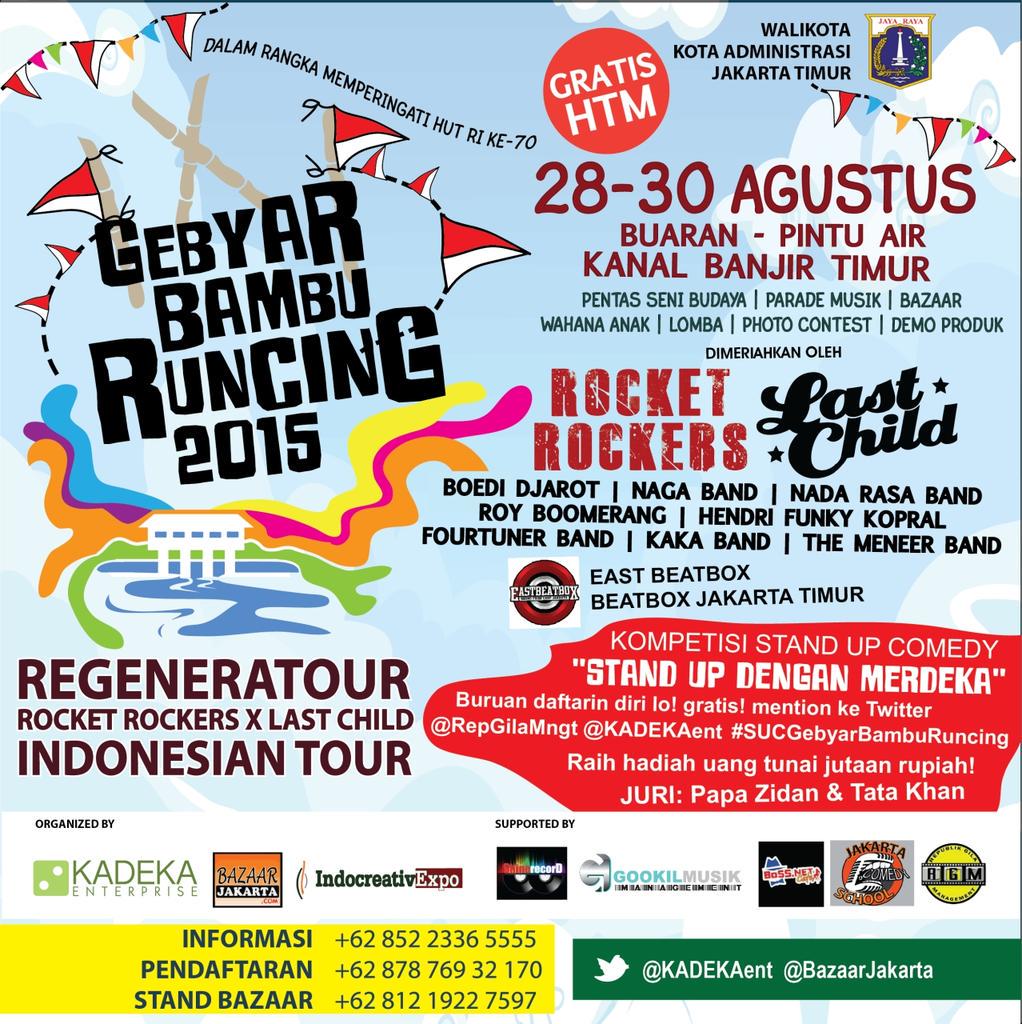 "STANDUP DENGAN MERDEKA" Daftarin GRATIS via twitter <a href="/RepGilaMngt/">IG: RepGilaMNGT</a> <a href="/KADEKAent/">Kadeka Primera Media</a> #SUCGebyarBambuRuncing