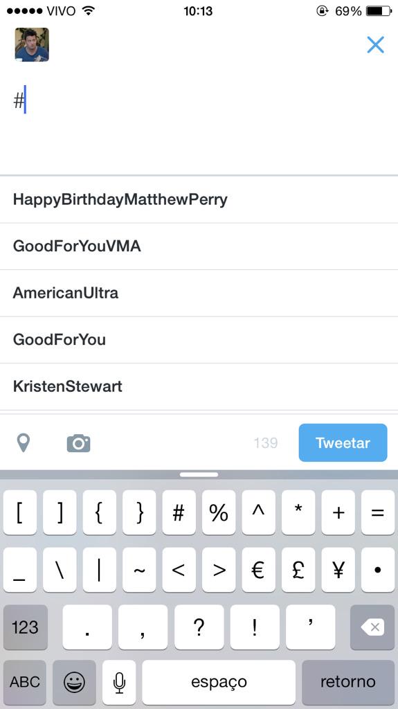 Foi só botar o negoco que já apareceu happy birthday matthew perry aqui nsjsjaks 