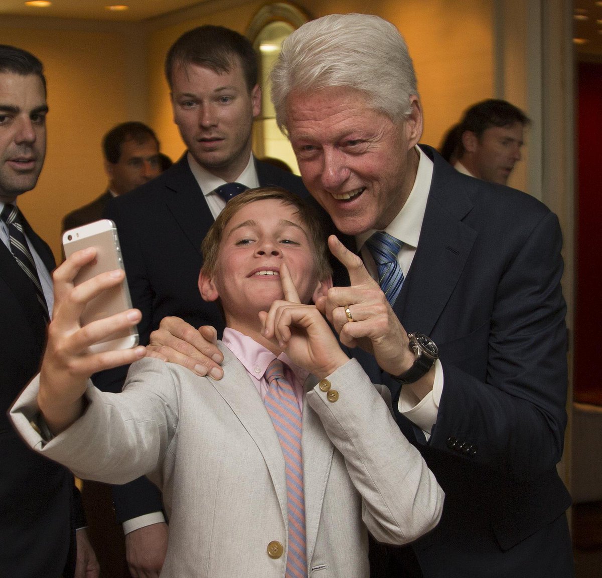 Happy birthday president billclinton! [lbj's greatgrandson tucker