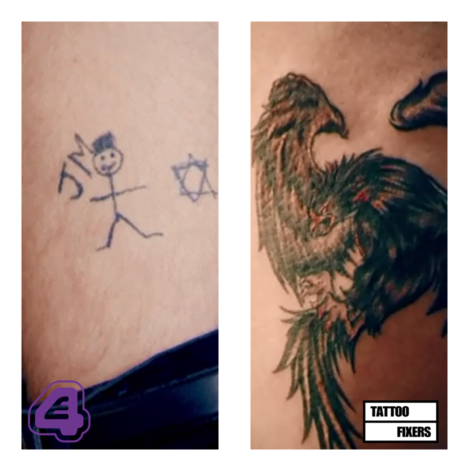 Twitter 上的Tattoo Fixers Extreme:"We didn't tweet a finished photo of Chris Brown's amazing phoenix tattoo. We love this cover-up. #TattooFixers http://t.co/NNKpVlWY1I" / Twitter