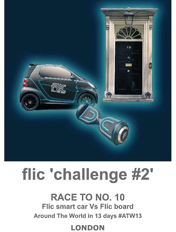 playflicapp's tweet photo. Challenge #2: Flic board VS Flic Car - Race to No.10 from Chancery Lane HQ #London #ATW13 Can you guess who will win? http://t.co/7mrRaJf5Kd