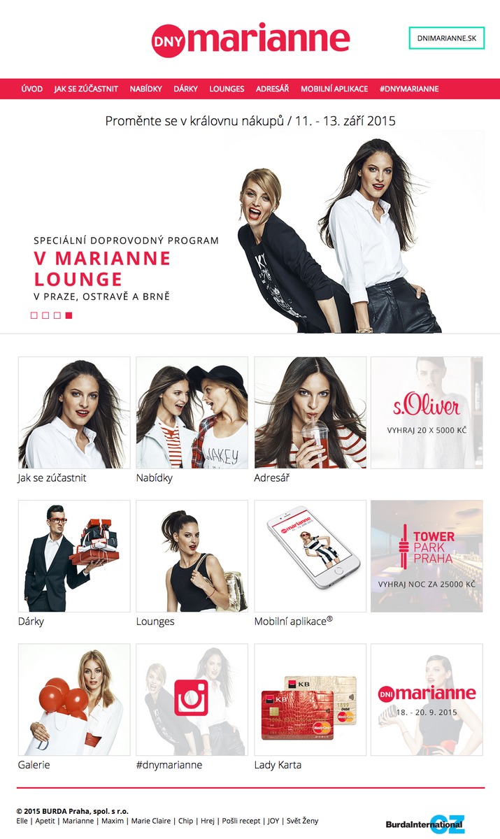 Za pár dní spustíme nový web pro letošní #DnyMarianne. Doufáme, že se těšíte, tak jako my!