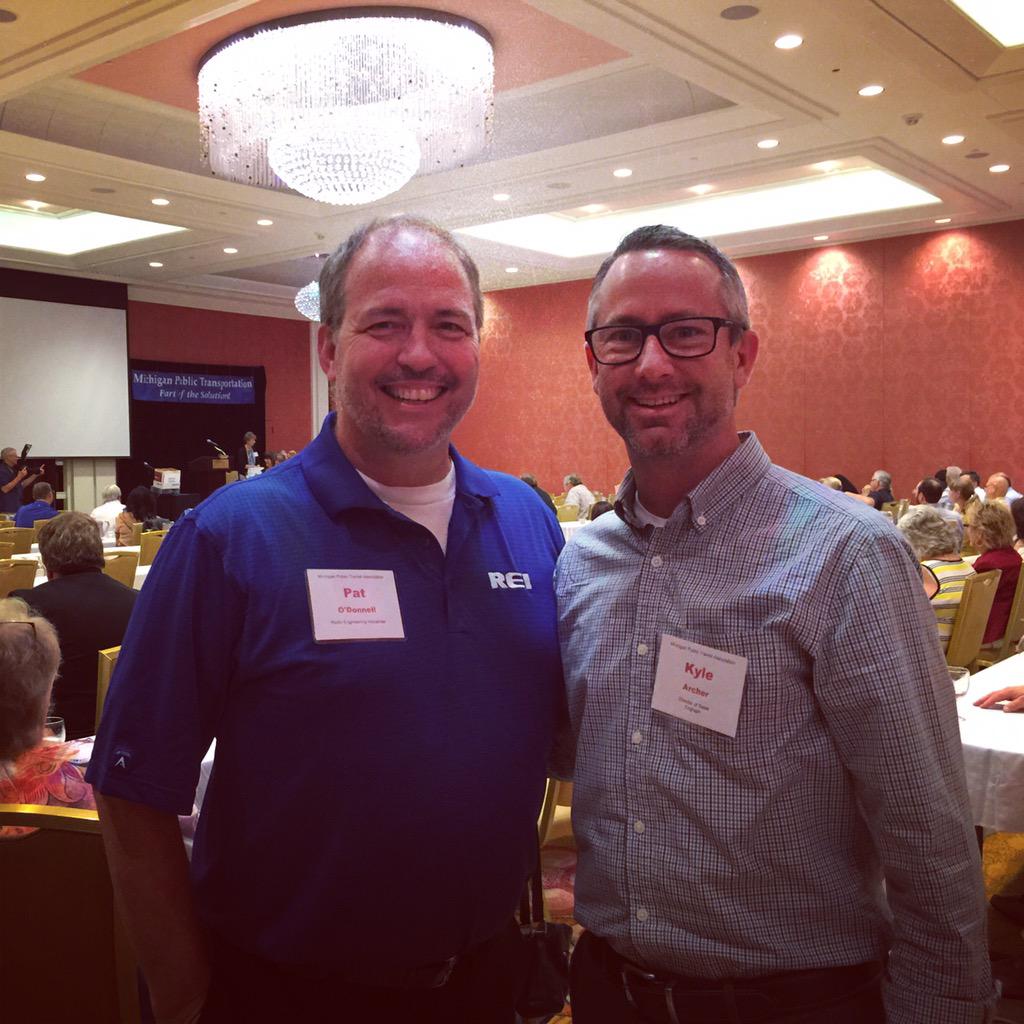 Pat and I representing <a href="/REIomaha/">REI</a> and <a href="/EnGraphSoftware/">EnGraph Software</a> here at the Michigan Transit Show!