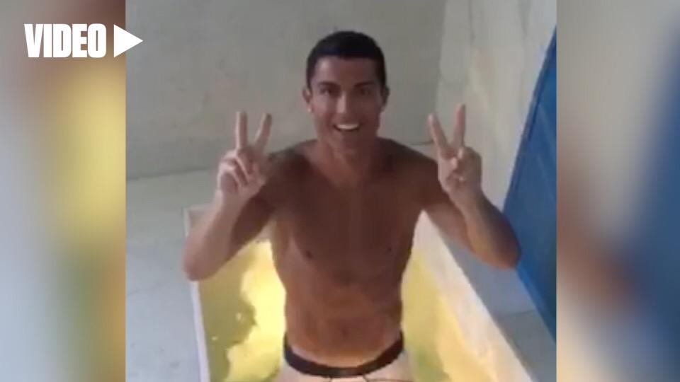 Cristiano's tweet image. Hard works requires hard recovery. 
unscriptd.com/raw/football-(…