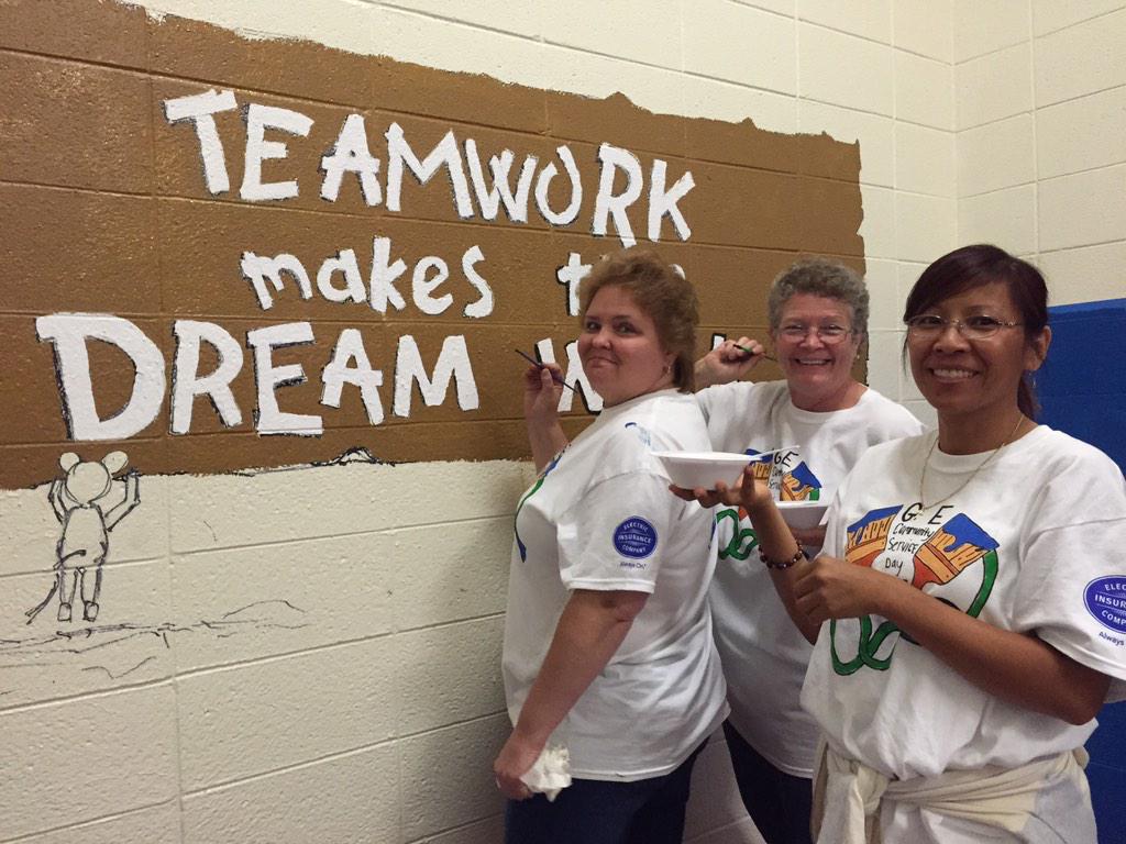 Teamwork!
<a href="/Butler_Bulldogs/">Butler Bulldogs</a> @GEVolunteersMKE