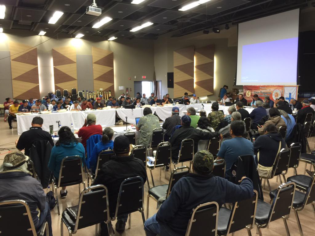 #cnaca at the #cta annual assembly in #wemindji today! Come and visit us at our table!