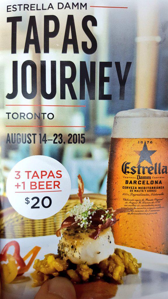 megancui's tweet photo. Successful and delicious first stop @thevaldezTO on my #TapasJourney with @EstrellaDammCat #EstrellaDamm http://t.co/VToPMyrAXP