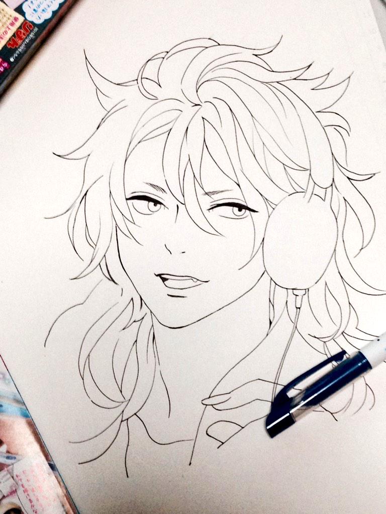 「(線、太え…!!)いえ、ペンは悪く無いです。滑りが良くて素晴らしいです。慣れてき」|明生チナミのイラスト