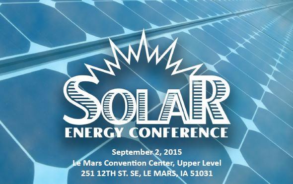 Register by Aug. 21 to attend the Solar Energy Conf in Le Mars on Sept 2. Visit extension.iastate.edu/plymouth for more info.