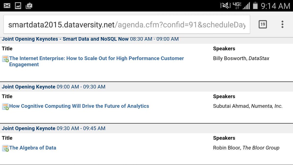 PermissionIO's tweet image. Excited for @RobinBloor keynote unveiling the details behind #datalgebra at #smartdataweek #nosqlnow coming up next