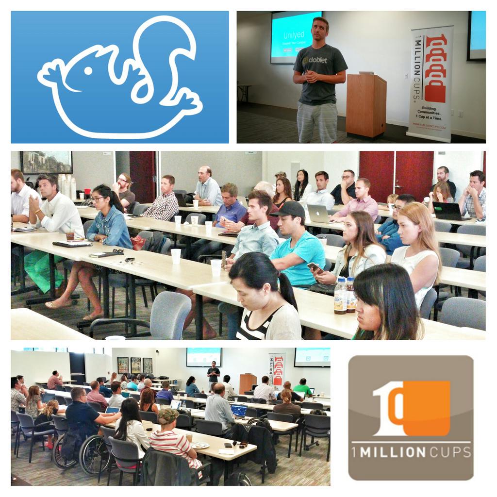 arigobie's tweet photo. @unifyedapp takes students back to why you initially fell in love with @facebook   
@1MillionCupsSAN @KauffmanFDN http://t.co/ybMxGf8jf9