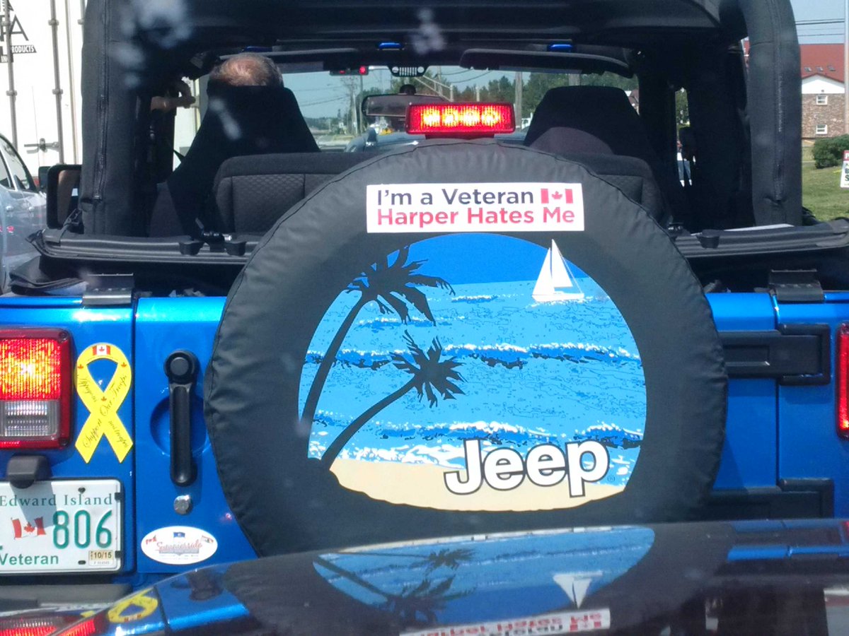 WayneEaster's tweet photo. What you don't see on PEI highways! But I can certainly understand why Veterans feel this way. http://t.co/yYO5gU5GUi