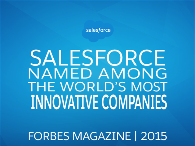 JFriend000's tweet photo. Proud to work at Salesforce, named one of the World’s Most Innovative companies by Forbes! http://t.co/nCVMi3rLNH http://t.co/CAw3mU8qE6