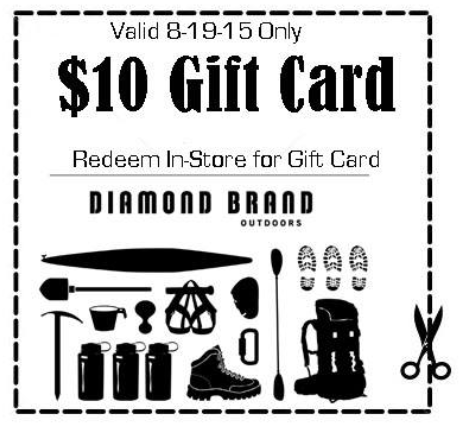 Today's <a href="/diamondbrand/">Diamond Brand Gear</a> Flash Sale is a FREE $10 gift card! That's $10 to use towards any item in our store! #DigLocal