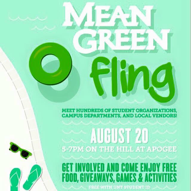 Raise your hand if your going to #MeanGreenFling tomorrow! ✋ #UNT #UNT19