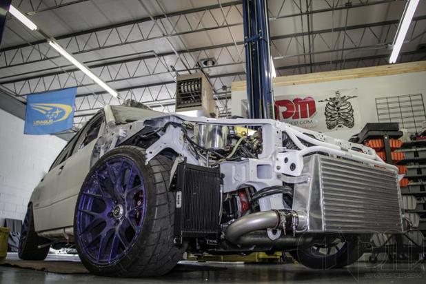 APMTuned's tweet image. 2003 Mitsubishi Evolution 8 Show Car Build - Motor's in!