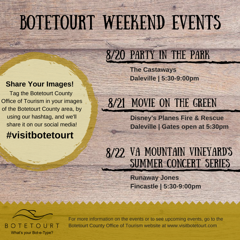 botetourtcounty's tweet photo. It's Wed & we're already excited about the weekend events in #Botetourt! #VisitBotetourt #DalevilleVA #FincastleVA http://t.co/iEufJGNM2t