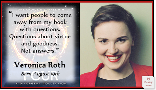 Happy Veronica Roth, award-winning American writer. 
More:  