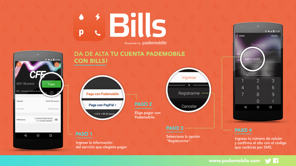 pdm_bills's tweet photo. Sabías que desde @pdm_Bills puedes dar de alta tu cuenta @Pademobile ? #nomasfilas http://t.co/wvXrkqXAaN
