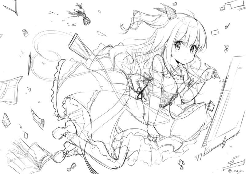 展示する予定の絵。ラフです。 