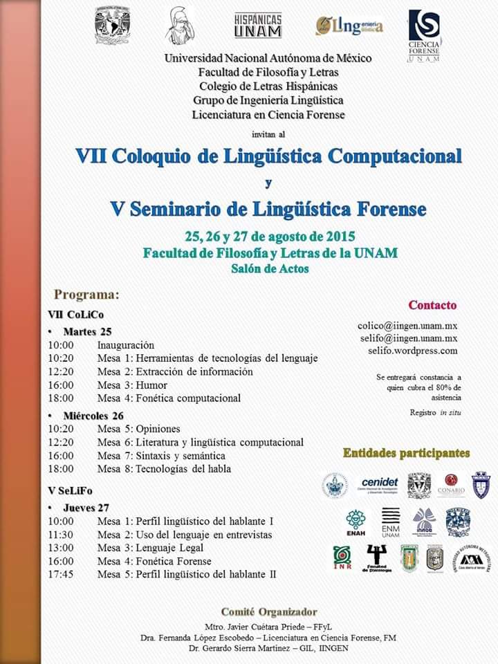 SeLiCounam1's tweet photo. Ya están en puerta para ustedes el Colico y el Selifo. Revisen el programa para los tres días. http://t.co/oYjnPdV3SG