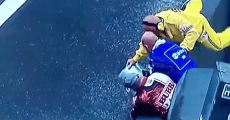 nascarcasm's tweet photo. "This'll work. I saw Wile E. Coyote try it once." - Humans. #nascar #trackrabbit #bristol http://t.co/zdagrqJ37a