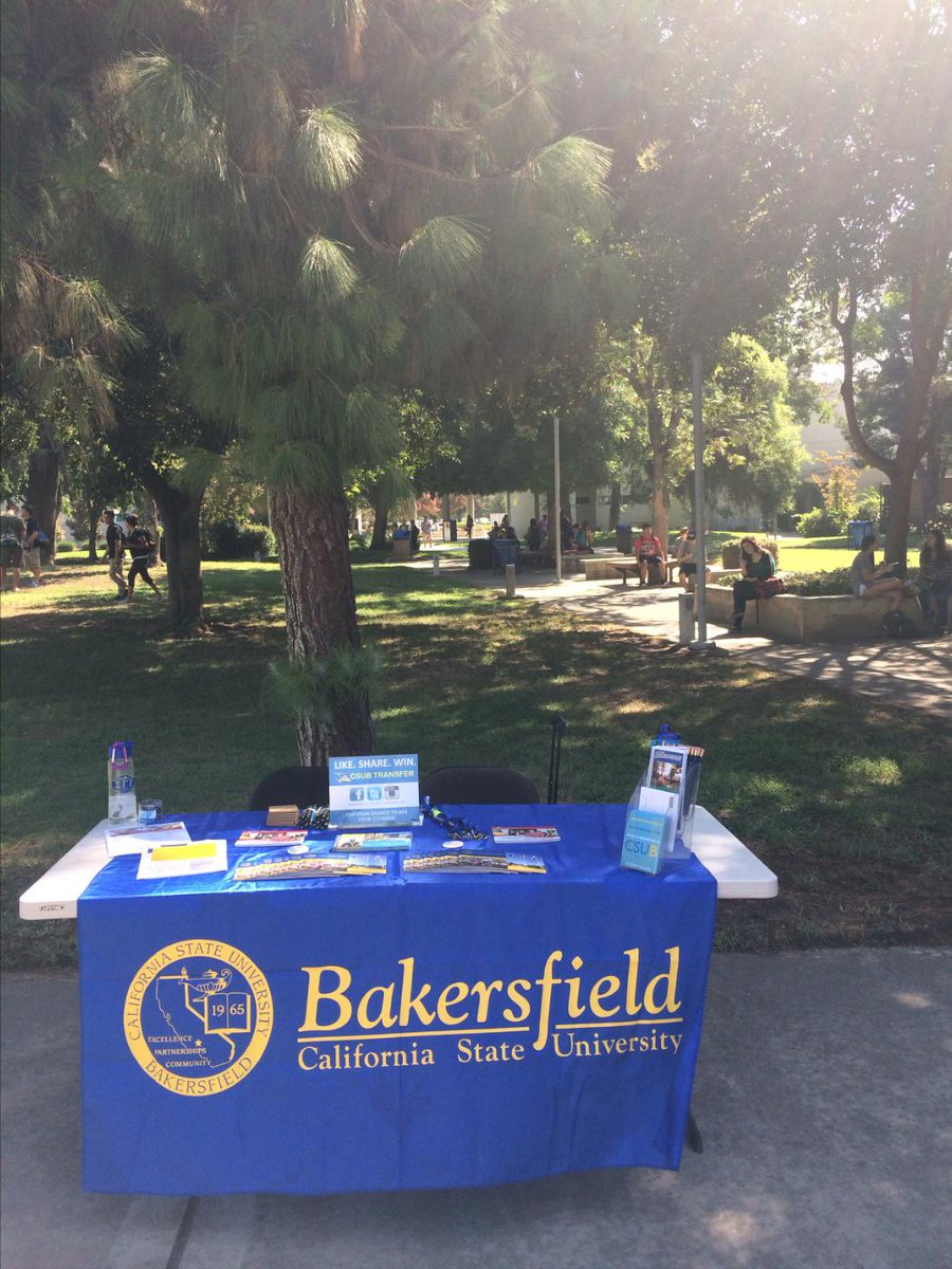 csubtransfer's tweet photo. Stop by and say hello to the CSUB Reps on the College of the Sequoias campus today! #CSUB #CSUBTransfer http://t.co/QmvXskcbUb