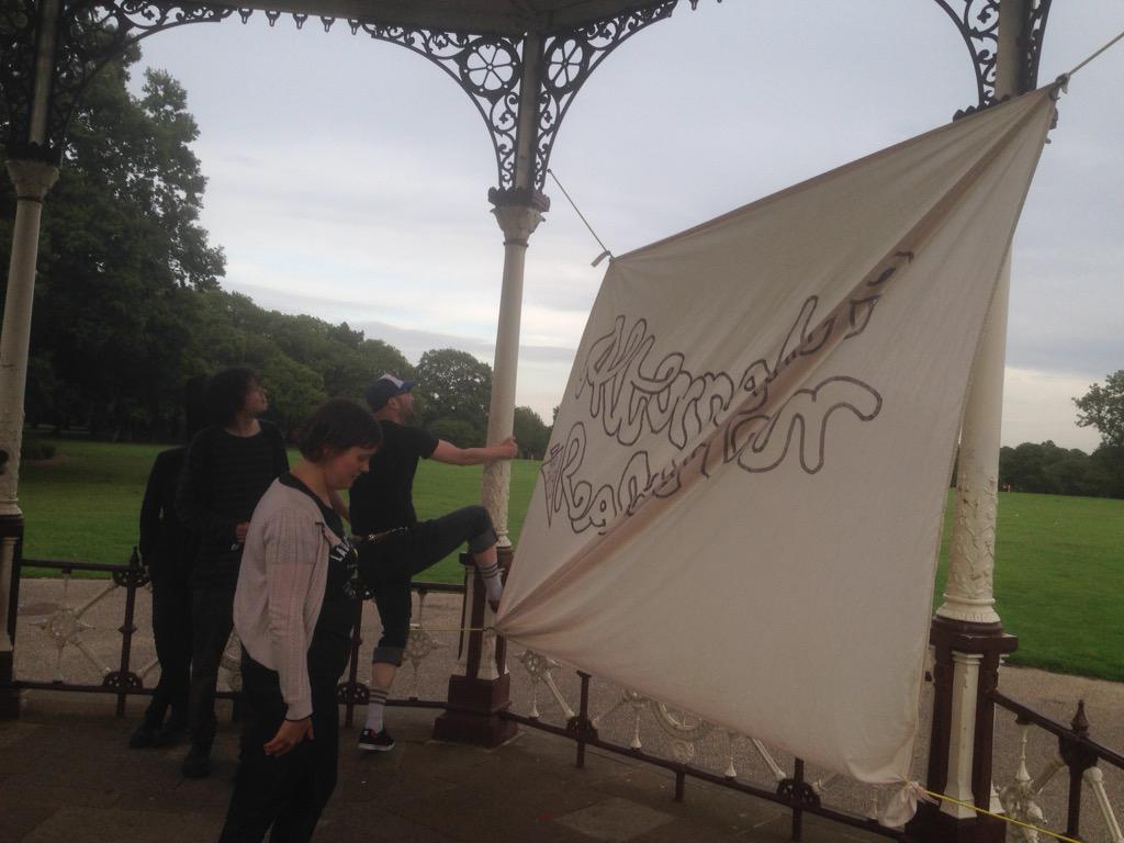 TeessidePSA's tweet image. Getting ready for part two in the bandstand in Albert Park @AltRealityTour #Middlesbrough #undefeated