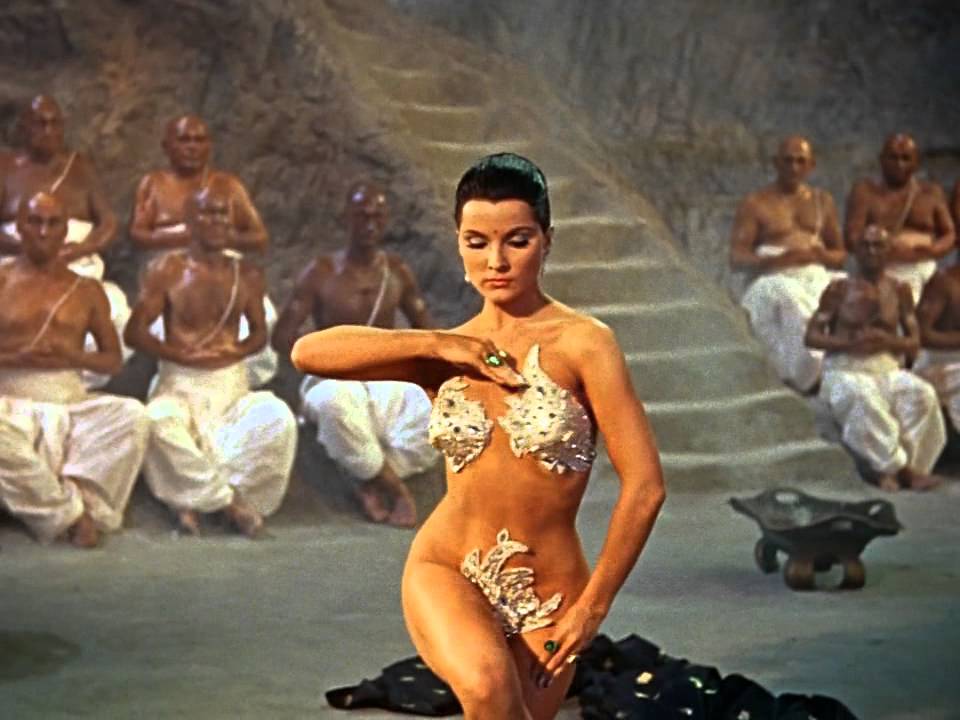 Happy Birthday, Debra Paget. The Erotic Cobra Dance from Fritz Lang\s THE INDIAN TOMB (1959).  