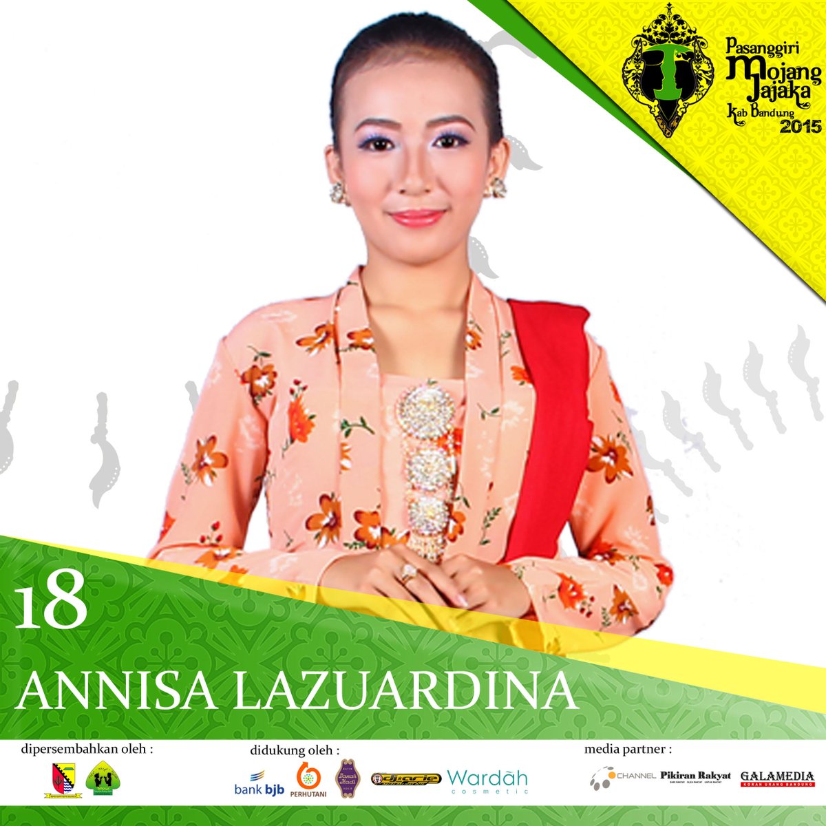 PamojaKabBdg's tweet photo. 18. ANNISA LAZUARDINA (KECAMATAN CIMENYAN) #MOKAKABBDG2015 http://t.co/b47fQVtUpm