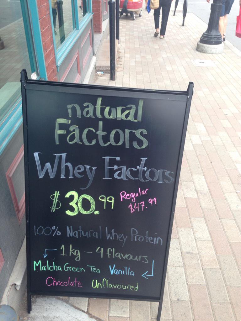 GlebeApothecary's tweet photo. Amazing sale on @naturalfactors #wheyfactors! 1kg for only $30.99!! @GlebeApothecary http://t.co/a2WuWVn31p