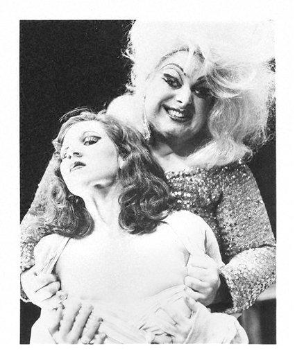 DivineOfficial's tweet photo. .@lisajanepersky and #Divine (as Pauline, the evil prison matron), #WomenBehindBars. Photo by director #RonLink http://t.co/dKMBeyGxP1