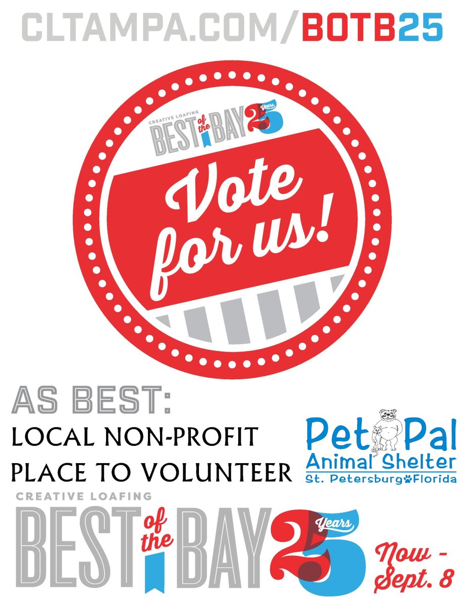 Vote for us! @BOTB25 #BOTB25 Local Nonprofit and Place to Volunteer