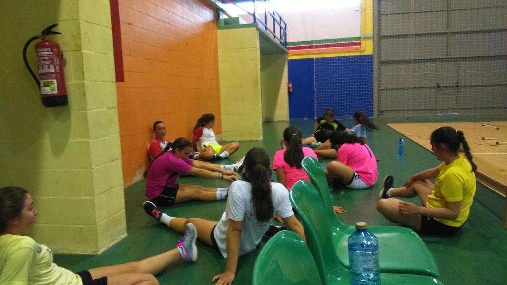 Primeiro entrenamento da tempada dos nosos equipos cadete e xuvenil