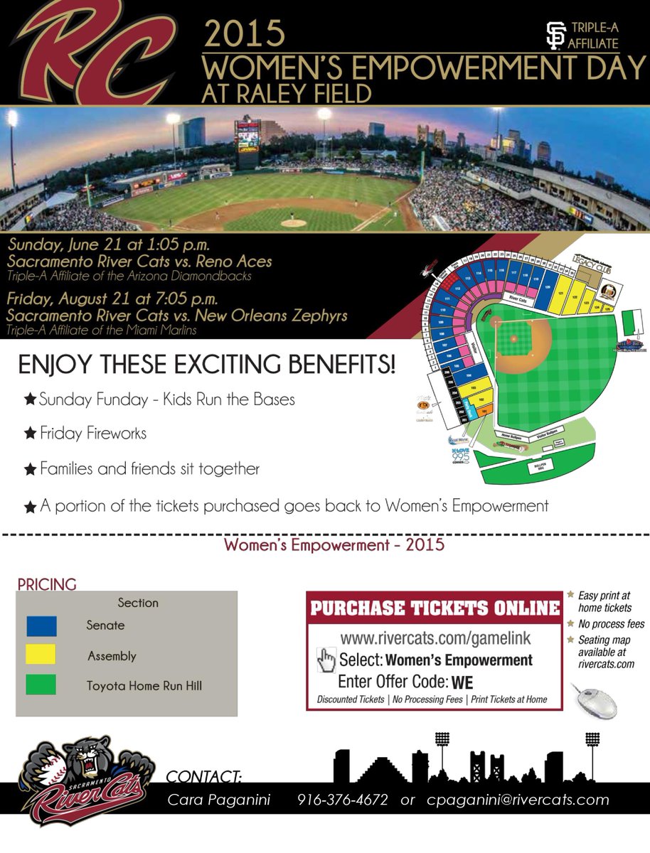 Rivercat Seating Chart