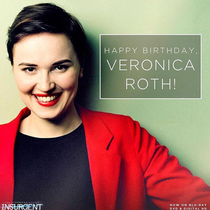NEW|Happy Birthday, Veronica Roth! 