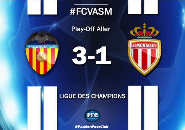 clappingmedia's tweet photo. [#FCVASM] TERMINE !!

Valence 3-1 Monaco 
⚽ 4e Rodrigo
  ⚽ 49e M.Pasalic
⚽ 59e D.Parejo
⚽ 85e S.Feghouli http://t.co/mkp3Dn6Dhk
