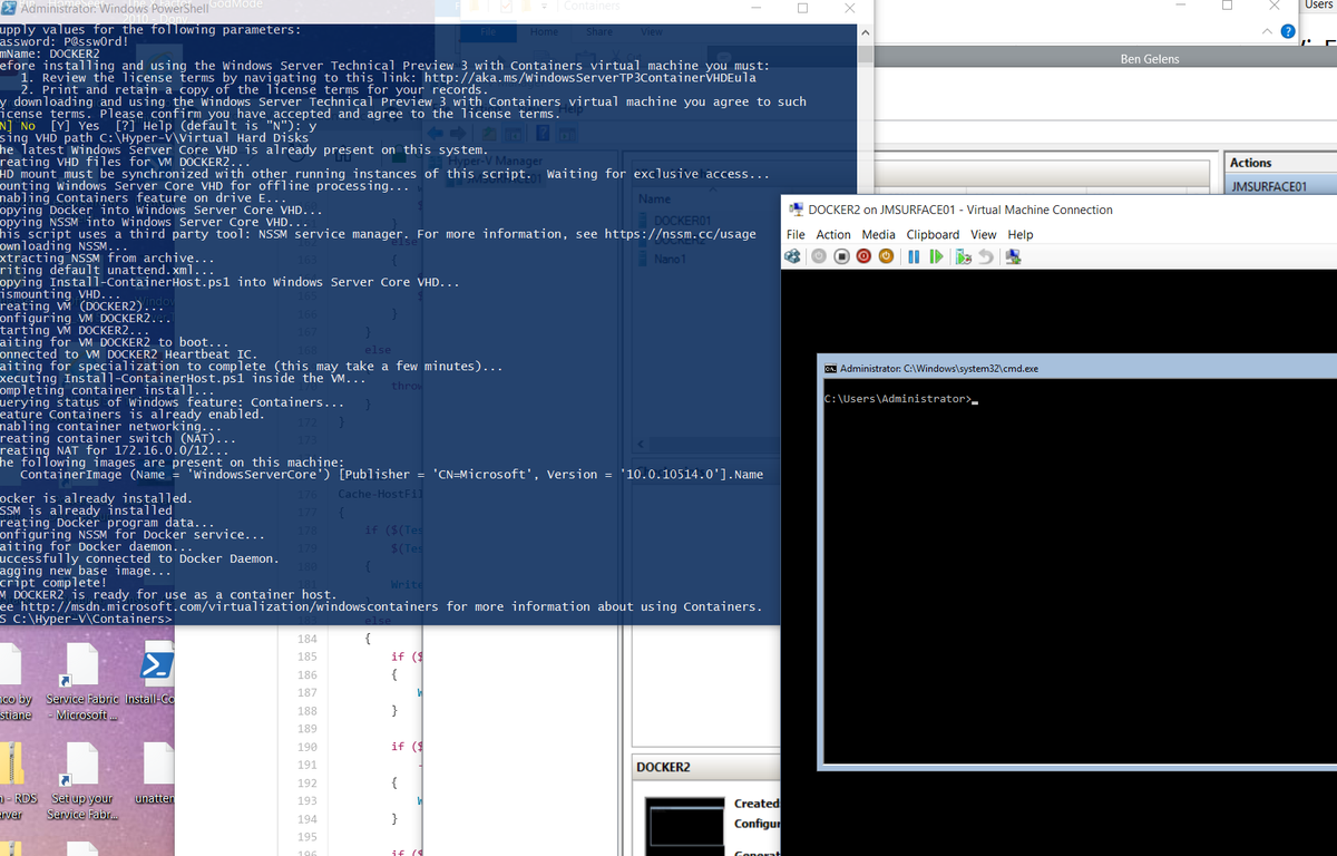 markscholman's tweet photo. Hello container VM :-) - http://t.co/XItpLjOjpr http://t.co/jykphCrx5t