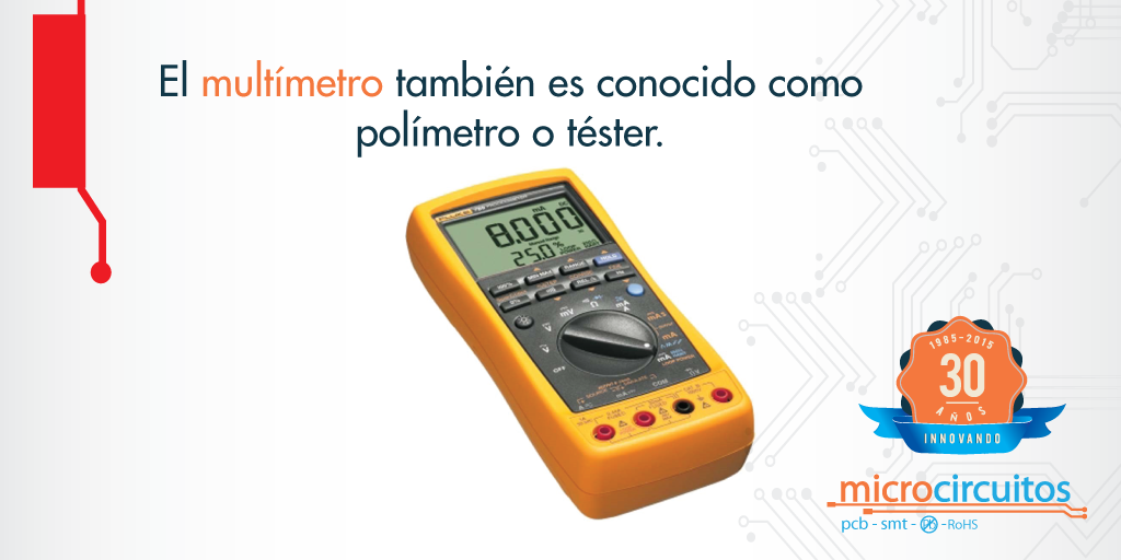 microcircuitos's tweet image. El #multímetro es el encargado de medir directamente magnitudes eléctricas activas #MicroTips #Elecronica