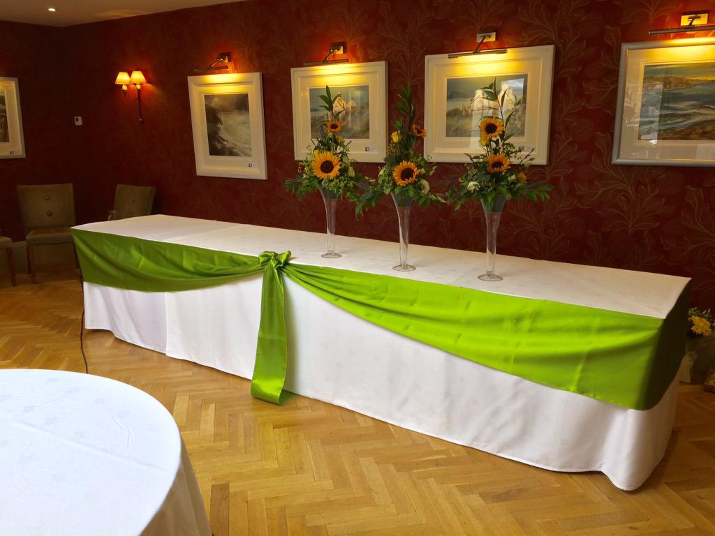 Chris707John's tweet photo. Our 1st ever wedding @GroveNarberth #grassgreen #elegant #vibrant #colourinjection #Pembrokeshire #pembswedding http://t.co/xORKBZwyGQ