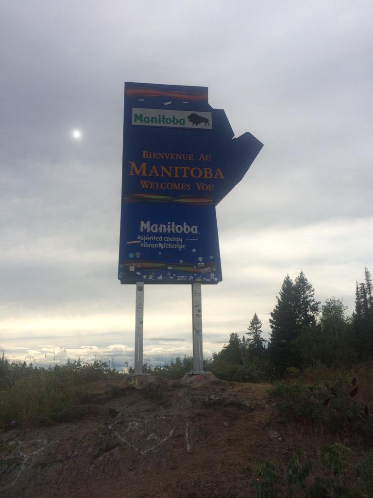 Ontcountryboy's tweet photo. Finally made it out of canada in under 24 hours how to blast across Manitoba http://t.co/C3p4AcVM3c