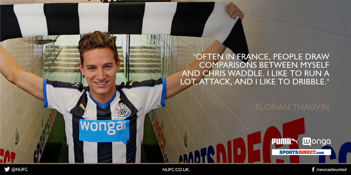 NUFC's tweet photo. NUFCTV: The first interview with @FlorianThauvin is now on nufcTV: http://t.co/UzF3w7ngnc #NUFC http://t.co/SOFxIk5lTi