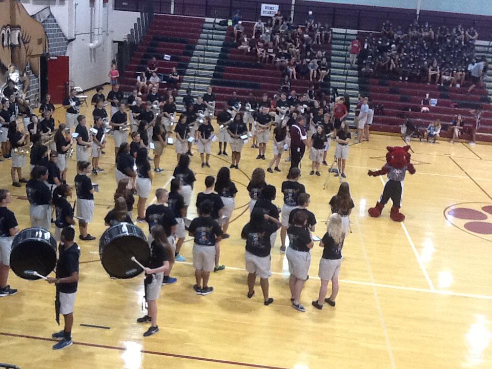 Rock in' with the Mighty Band of Distinction at Meet the Bearcats. #BearcatPride