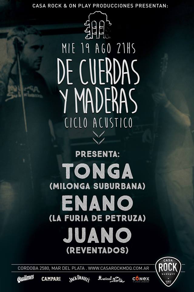 Que lindo volver a MAR DEL PLATA!
Estamos llegando <a href="/casarockmdq/">casa rock</a> , lindo acústico nos espera
con Milonga y Reventados!