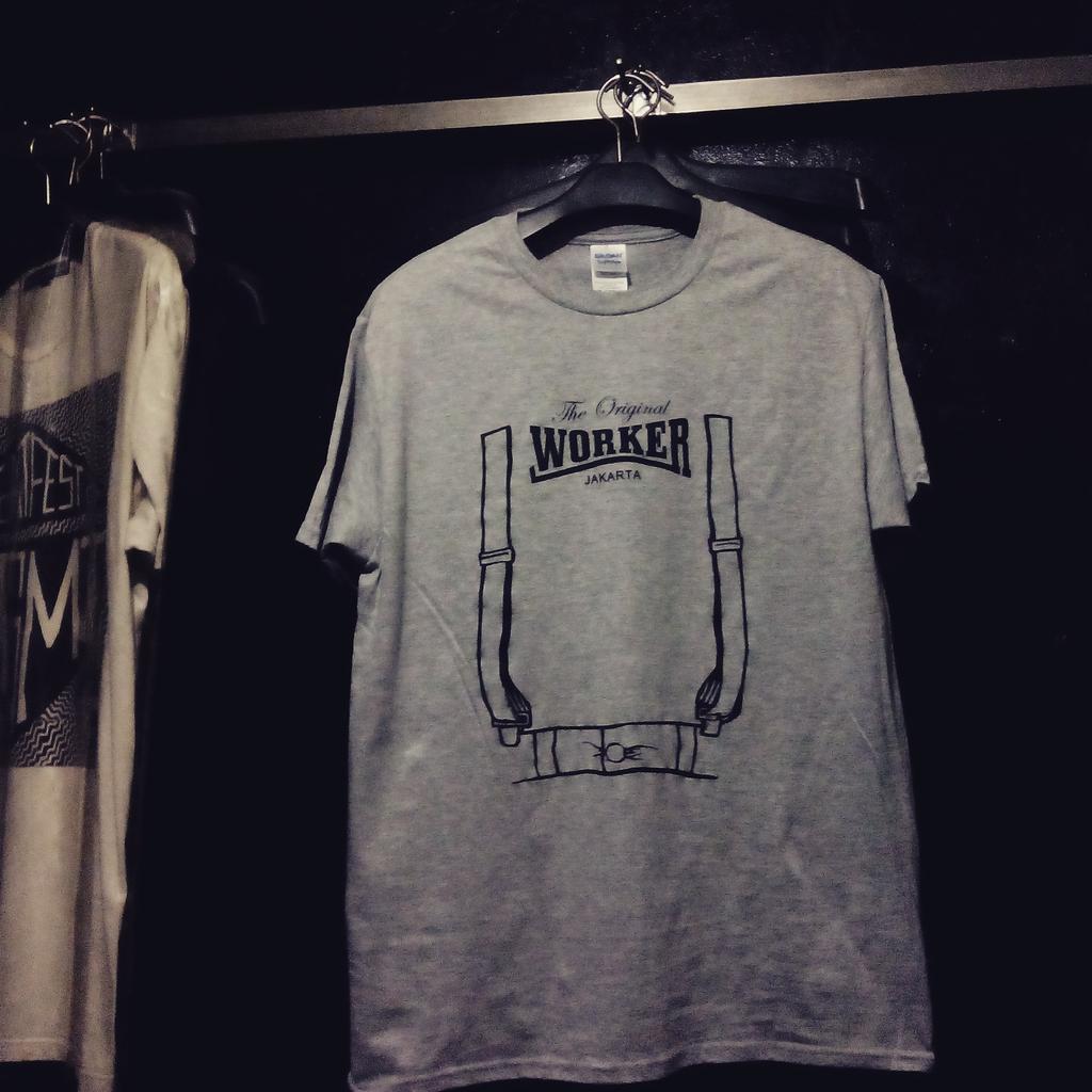 Tees from Worker Jakarta !! 
Material Gildan Softstyle ( 30s )
Rubber &amp; plastisol
For mlre info chat with me :)