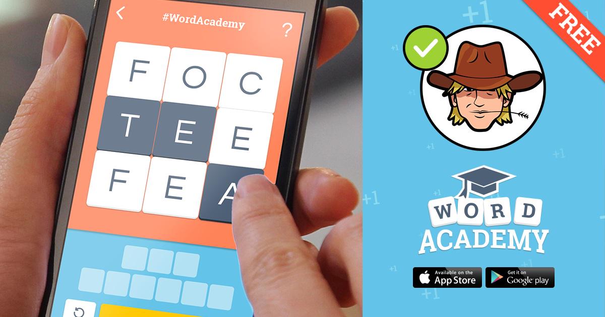 ajspi's tweet image. I just finished level COWBOY of #WordAcademy! Your turn! thewordacademy.com/en/pack/7/