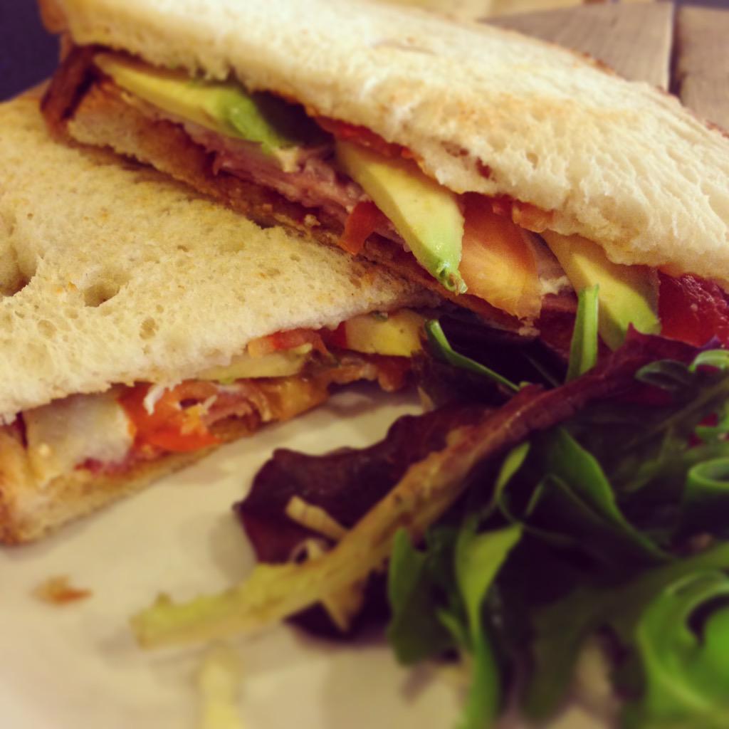 shedcafe's tweet image. TODAY - goats cheese, ham, sun-dried tomato &amp;amp; avocado toastie #rdguk #lunch #tigerbread