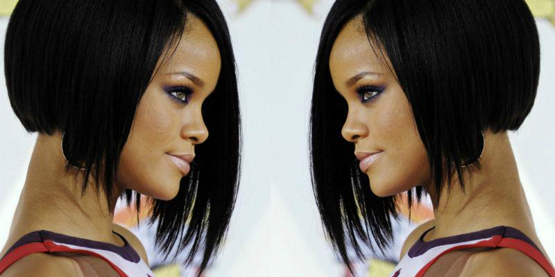 Wanna rock a look like Rhianna's #asymmetricalbob? You can with our 100% real hair Malaysian #bobwig! #Rhianna #wigs