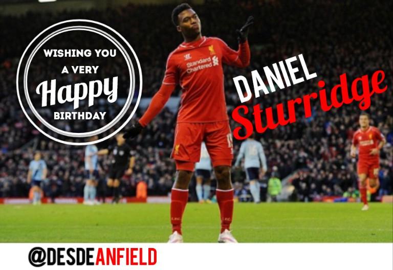 Feliz cumpleaños Daniel STURRIDGE! Happy birthday 26th. 