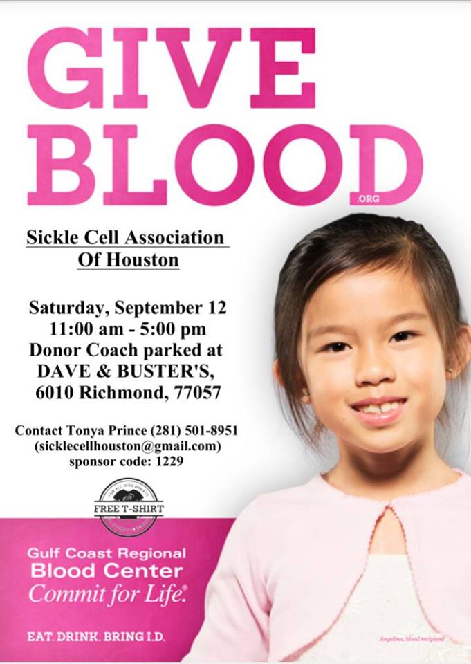 SickleCellHOU's tweet photo. Singing......Do you know what today issssss??? It's the first day of SICKLE CELL AWARENESS MONTH~ http://t.co/2D6ovS66iv